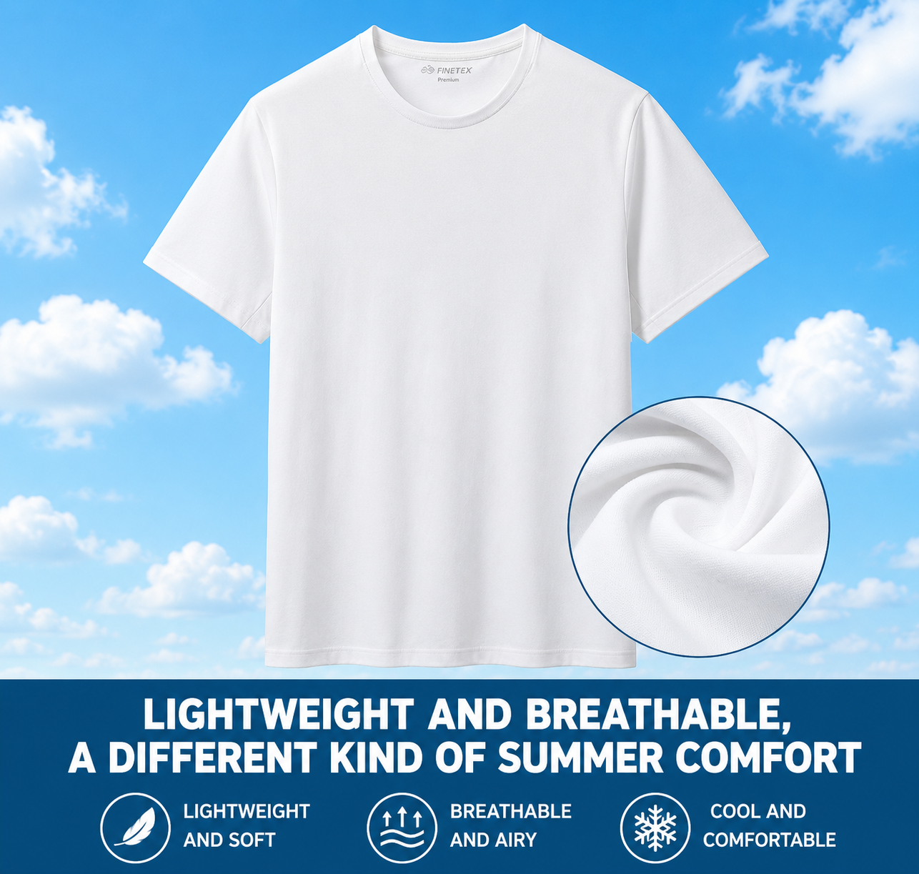SUOYUE Summer Lightweight Outdoor Couples Solid-Color Breathable Cotton Short-Sleeve T-Shirt 25504WHITE-2XL